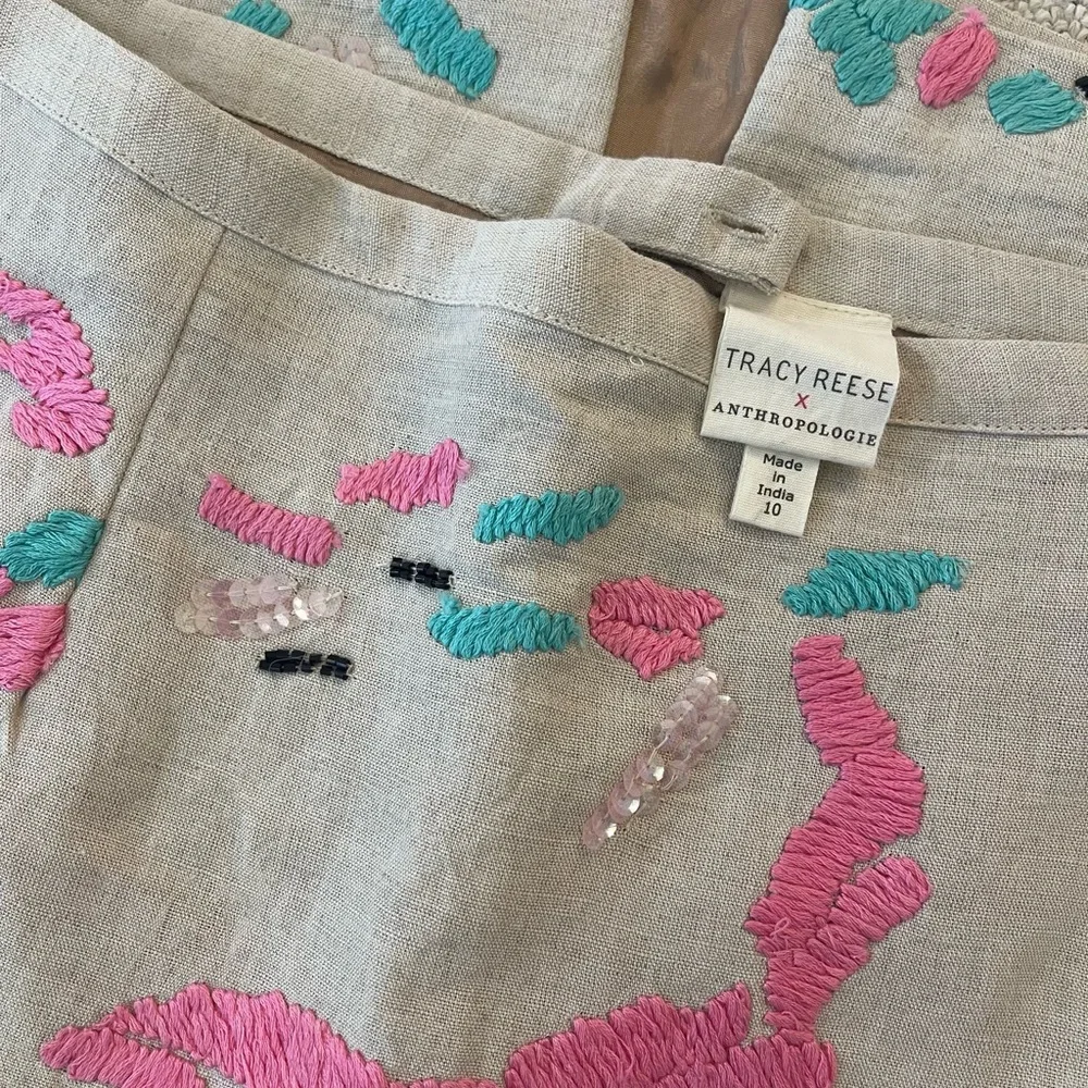 Anthropologie women’s Tracy Reese Multi Color Professional Skirt - Picture 5 of 6